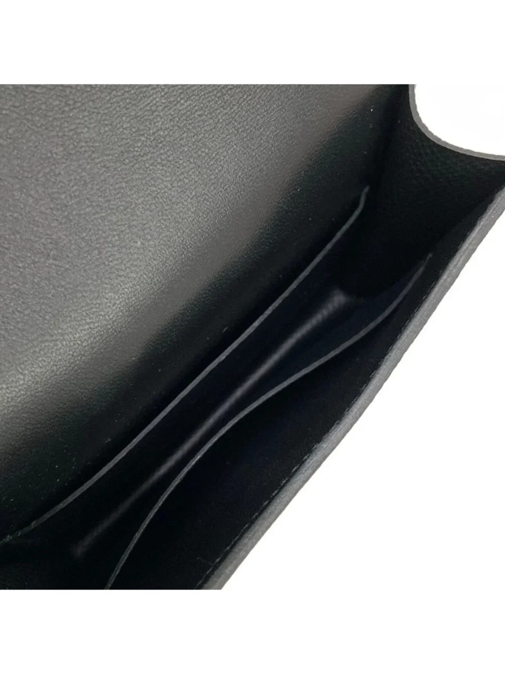 Hermes Wallet Constance Slim Black Gold